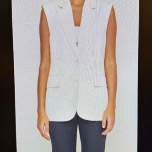 Endless Rose White Linen Blazer